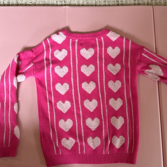 Andy & Evan pink heart sweater - Picture 4 of 4